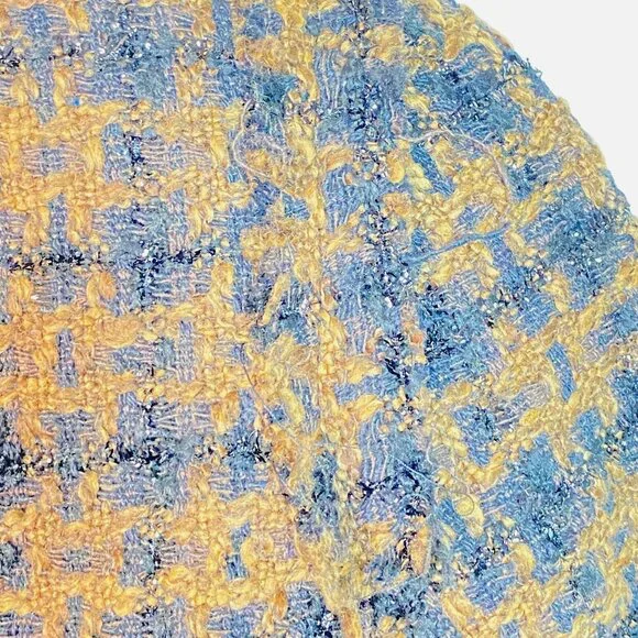 Ruby Rose Brown & Black Tweed Cropped Jacket With Zipper & Raw Edge Detail - Picture 6 of 12